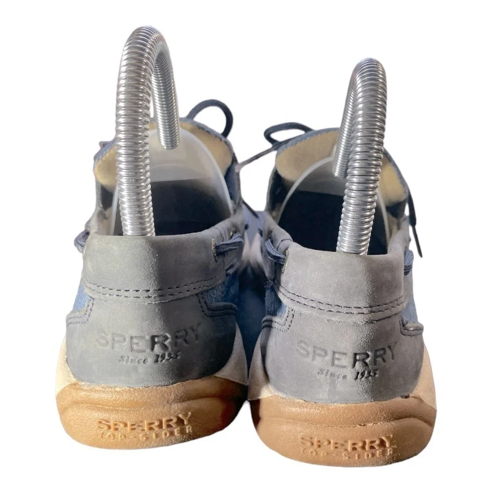 Sperry Top-Sider Blue Gray Leather Boat Shoes Women’s Size 7